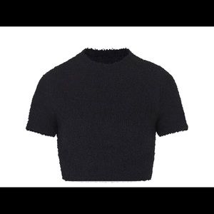 Skims cozy knit cropped top